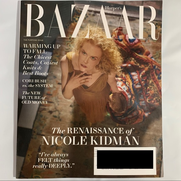 Harper’s Bazaar Magazine October 2021 The Renaissance Of Nicole Kidman Cori Bush - Picture 1 of 6